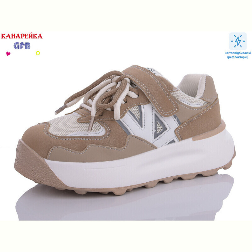 Кроссовки GFB-Канарейка J8595-4 світловідбивач