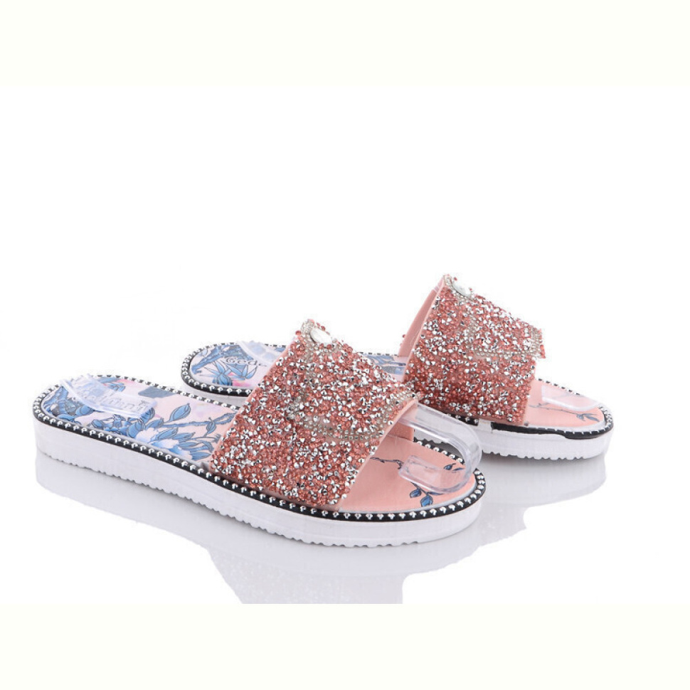 Шлепки Lion A8 рожевий