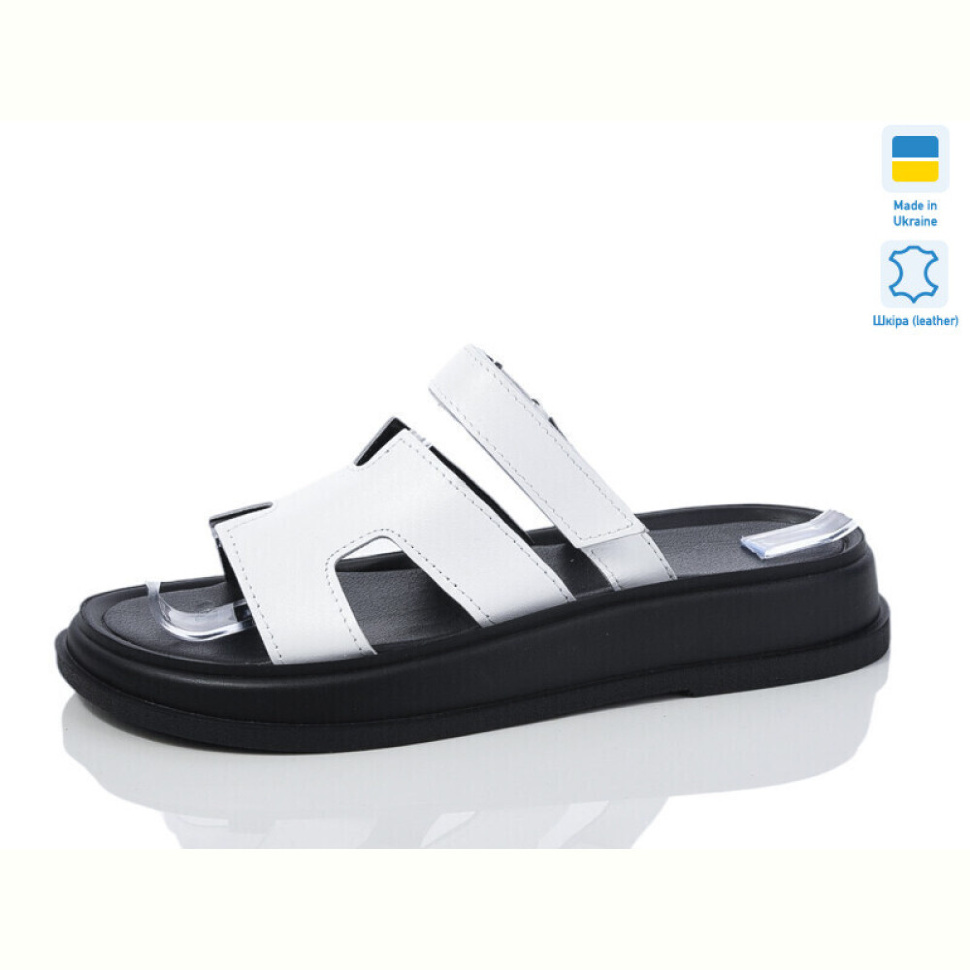 Шлепки Sali 1501-25 біл.к.