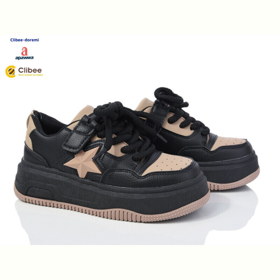 Кроссовки Clibee-Doremi LC120 black-khaki Кроссовки Clibee-Doremi LC120 black-khaki