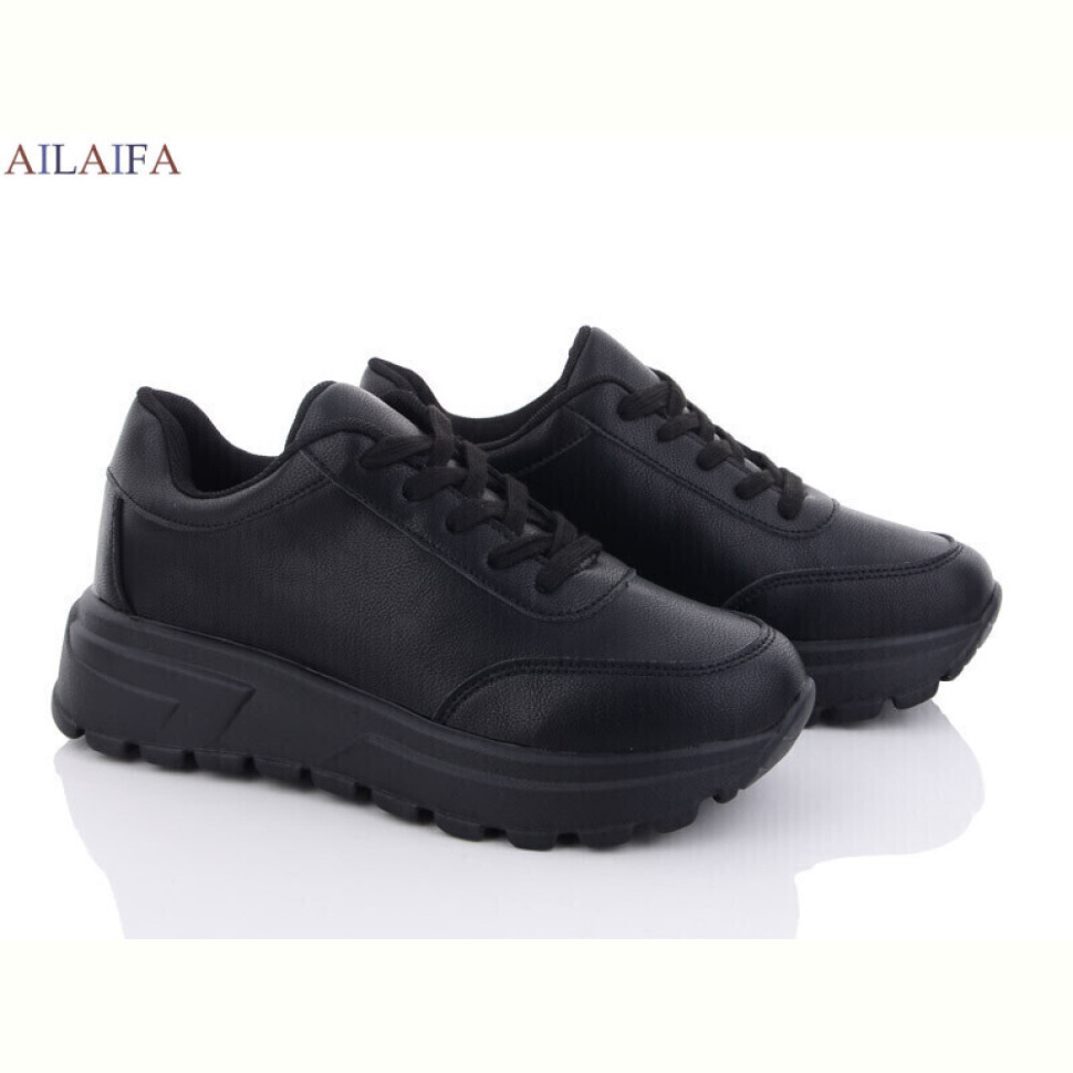 Кроссовки Ailaifa 2385 all black піна Кроссовки Ailaifa 2385 all black піна