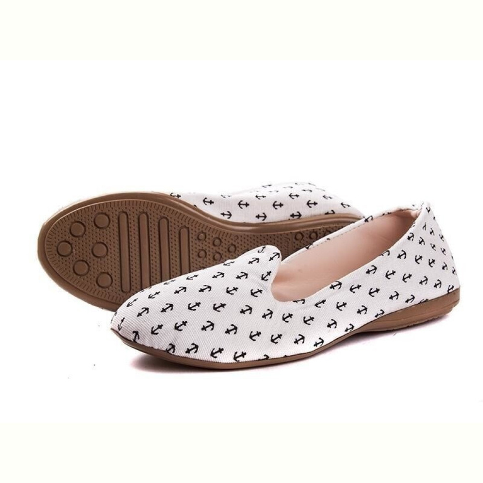 Тапки DeMur 2852 якорь белый