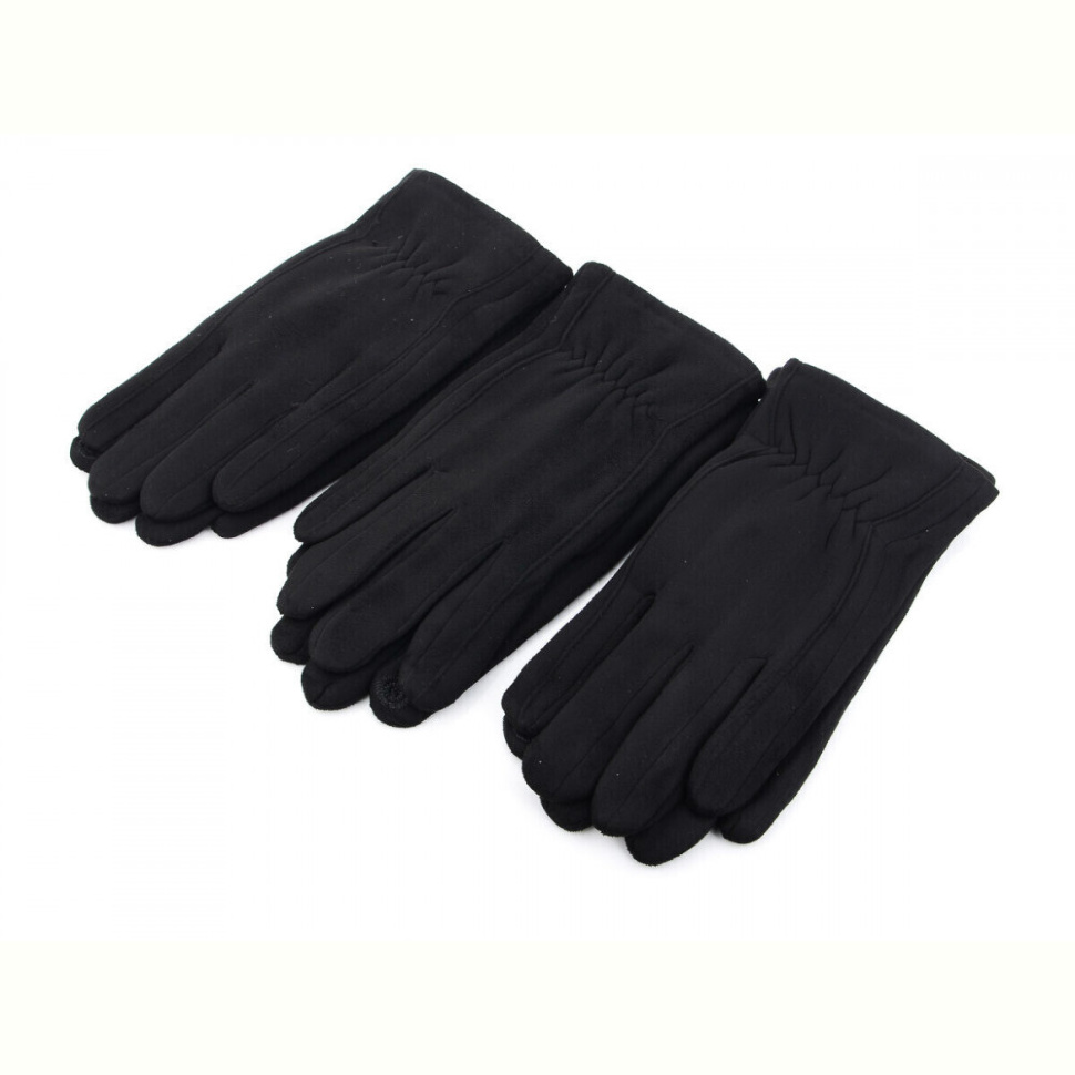 Перчатки RuBi F04М замш black