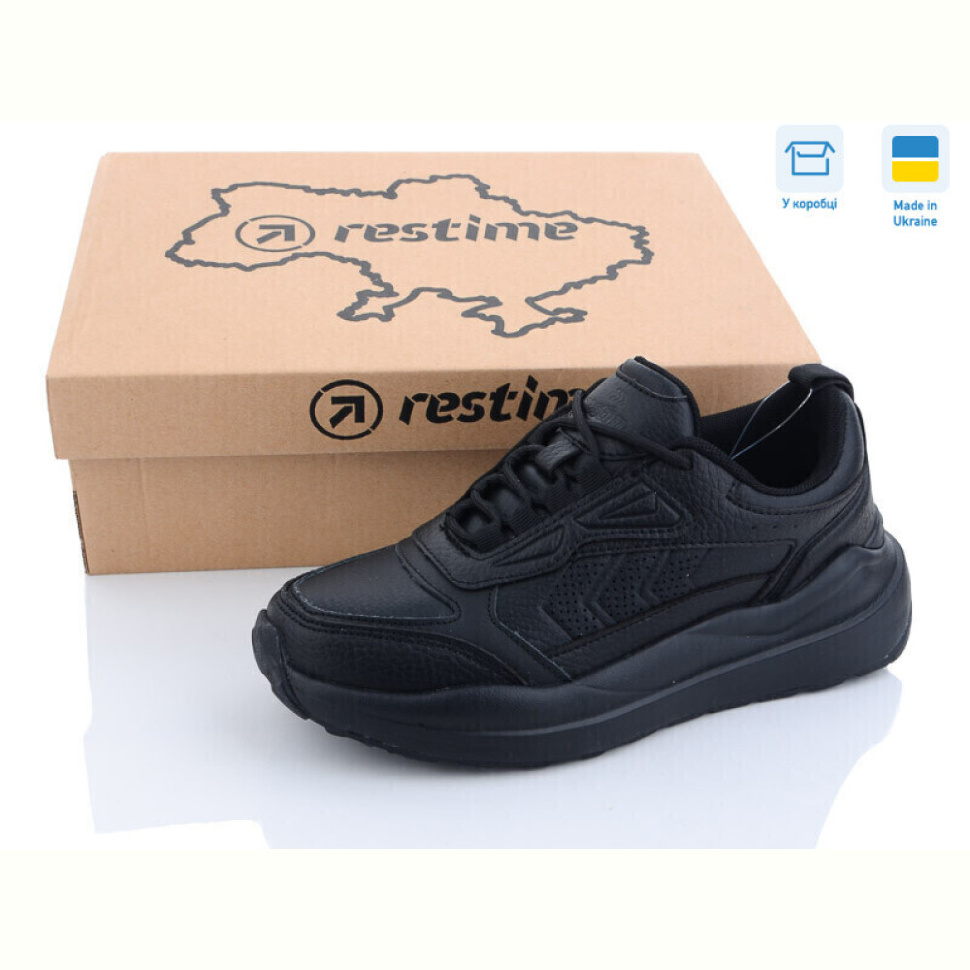 Кроссовки Restime YWO23203 black Кроссовки Restime YWO23203 black