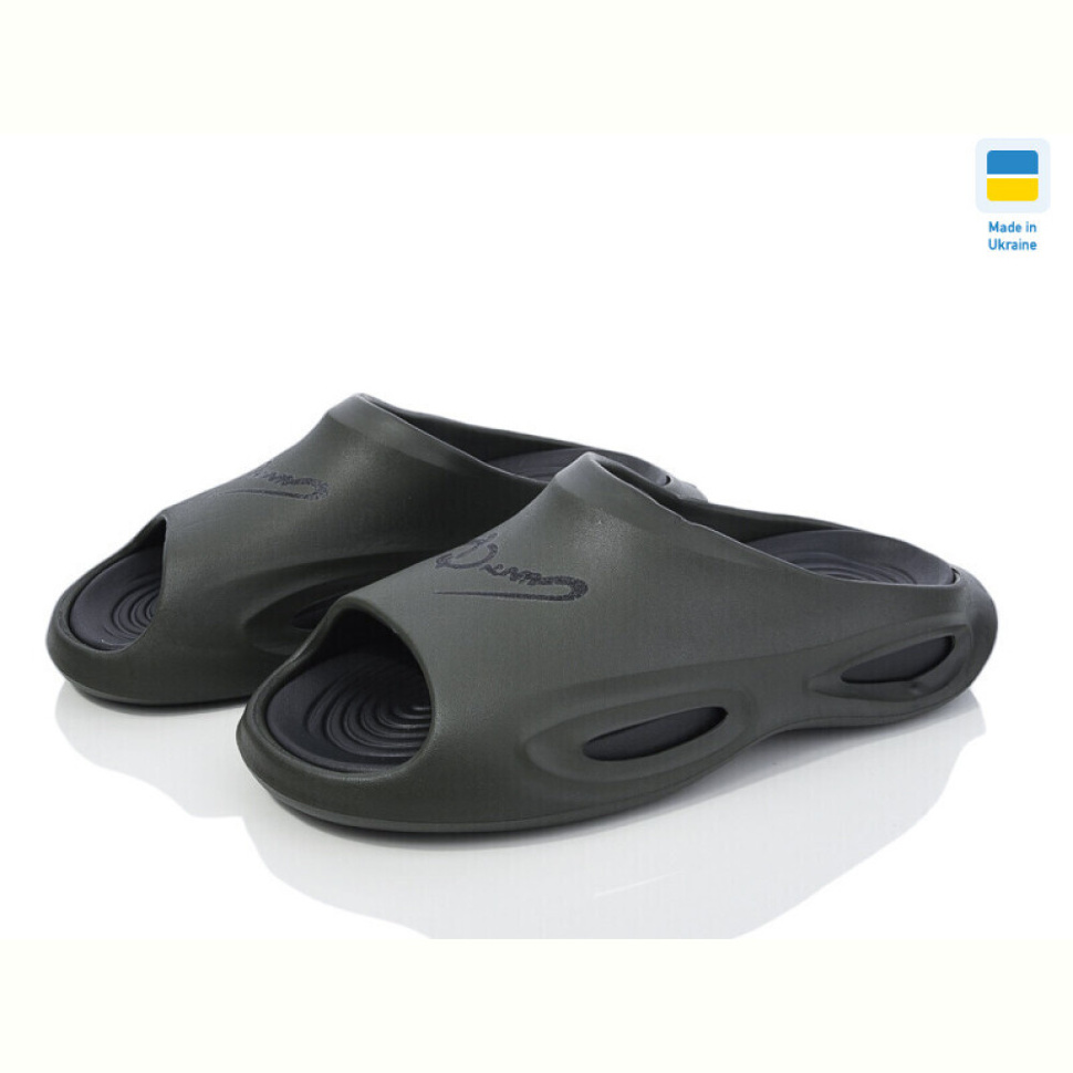 Шлепки Inblue L135 хакі-чорний