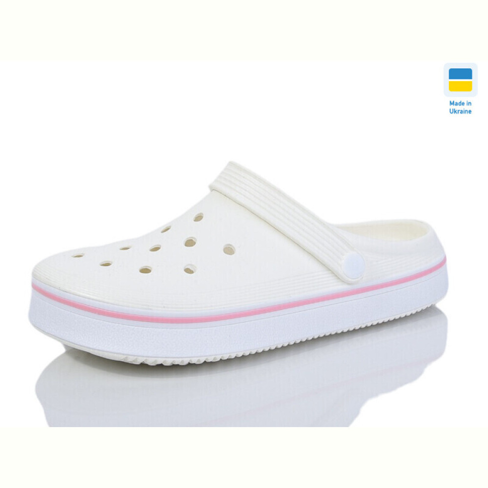 Кроксы M&L  Alex13 ML4001 молочний