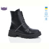 Ботинки Garti 349 чорна шкіра байка