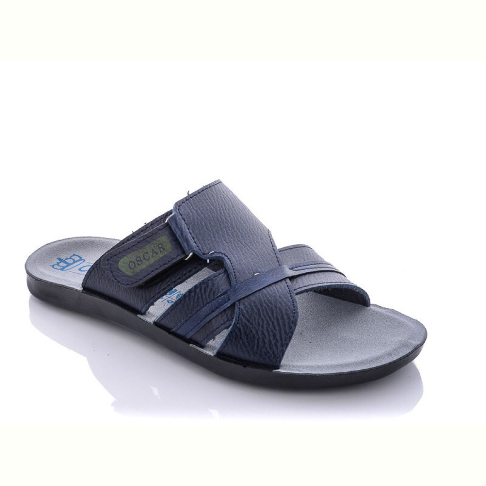 Шлепки Oscar 40 кожа синий
