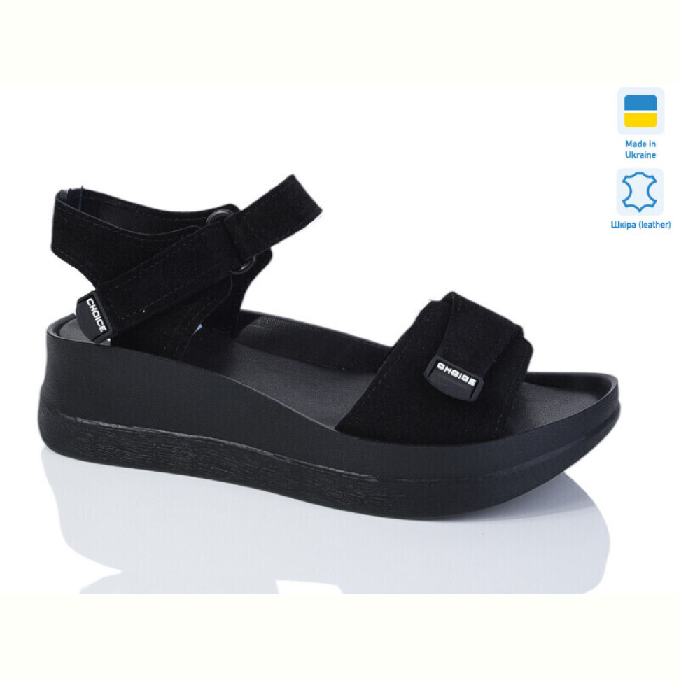 Босоножки Sali 1708-2 чорний з чор-п.