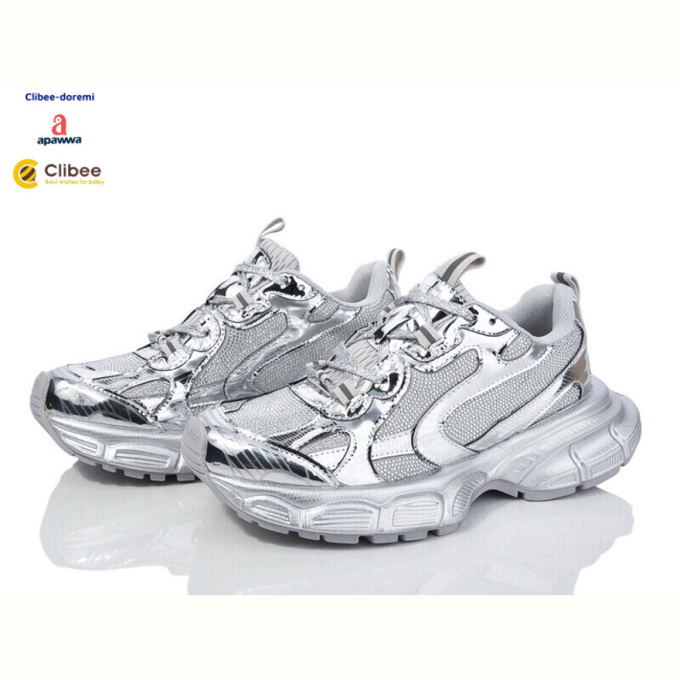Кроссовки Clibee-Doremi A1335 white-silver
