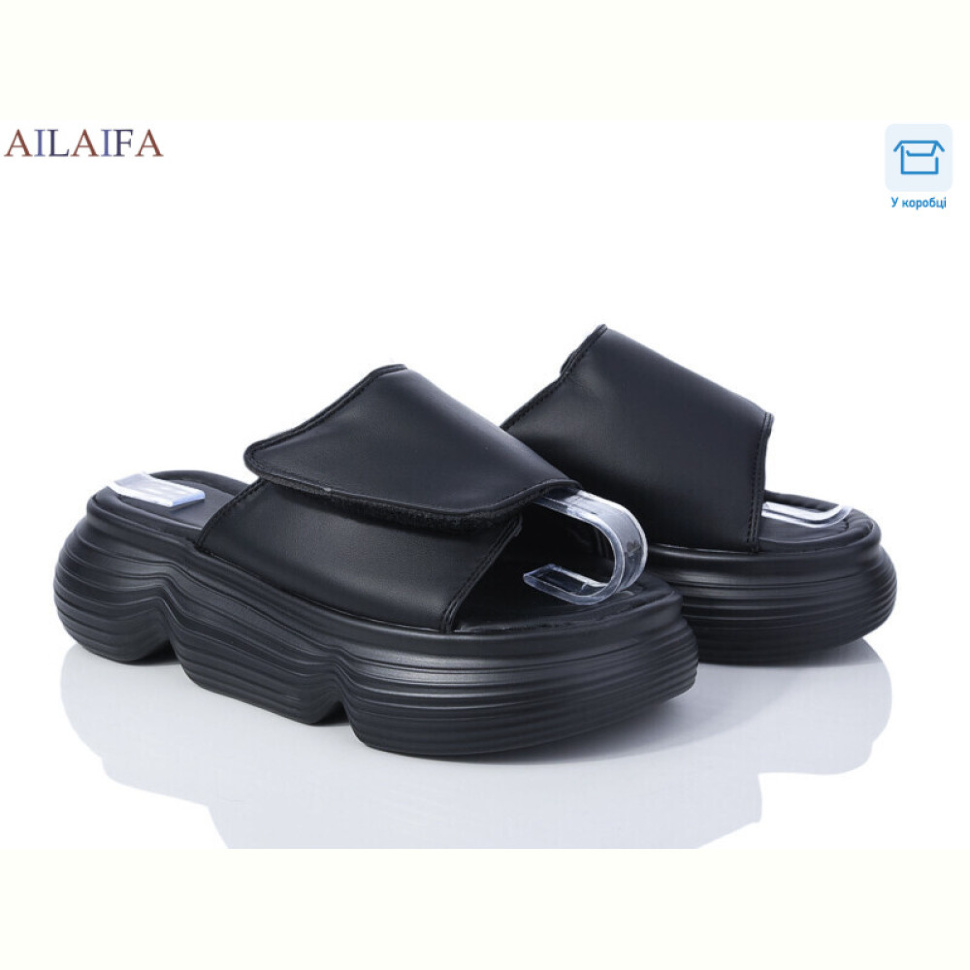 Шлепки Ailaifa 7050 all black