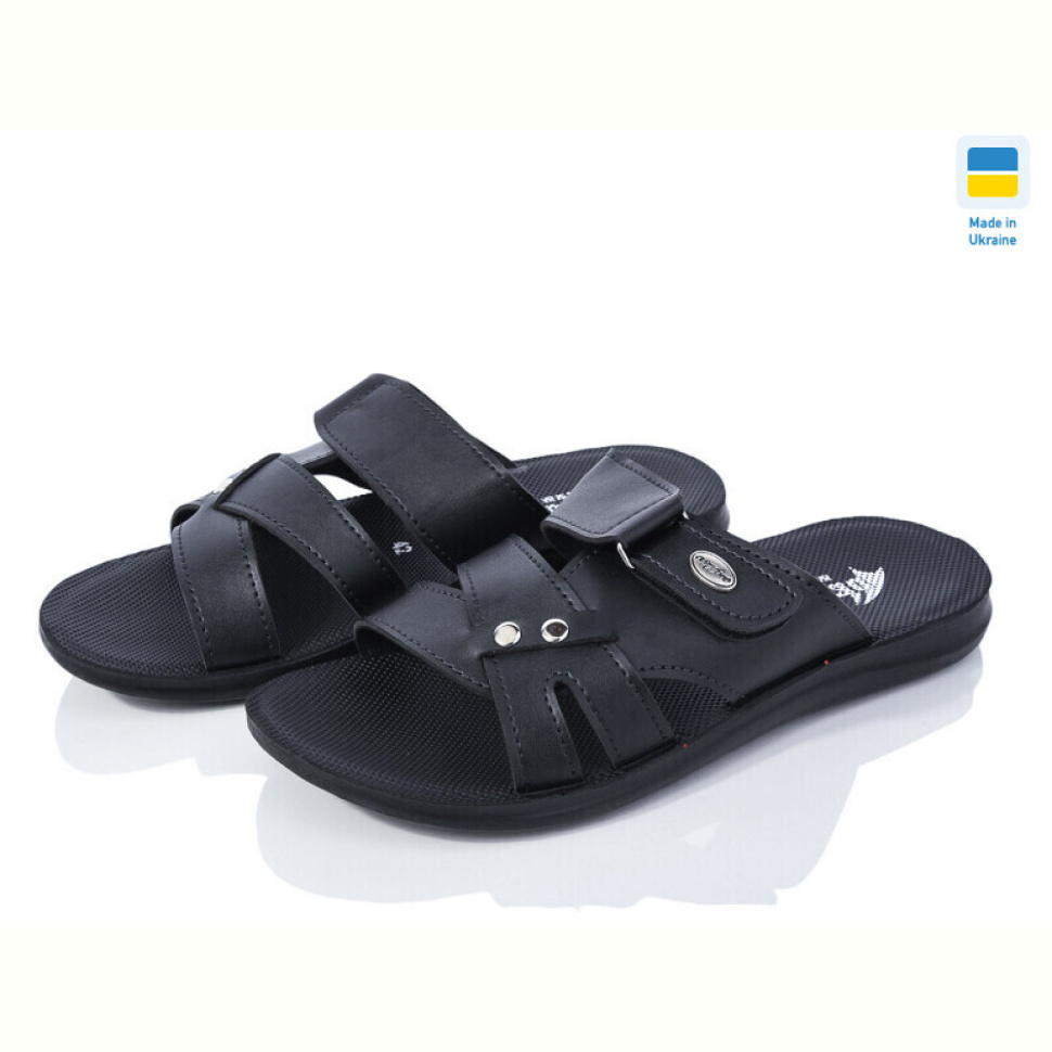 Шлепки DeMur 2024-042 чорний батал