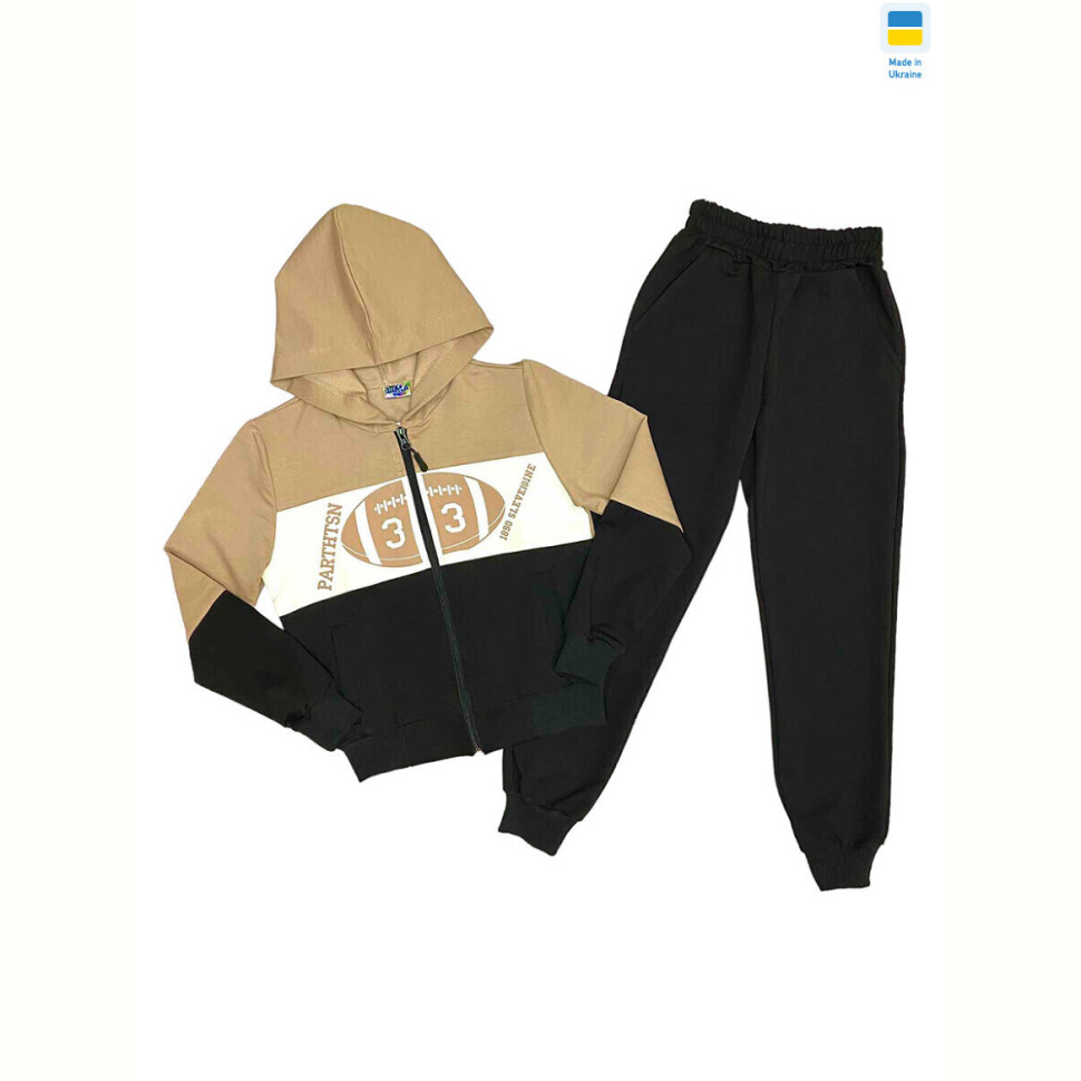 Спортивный костюм LiMa 2405 black-beige (128-152)