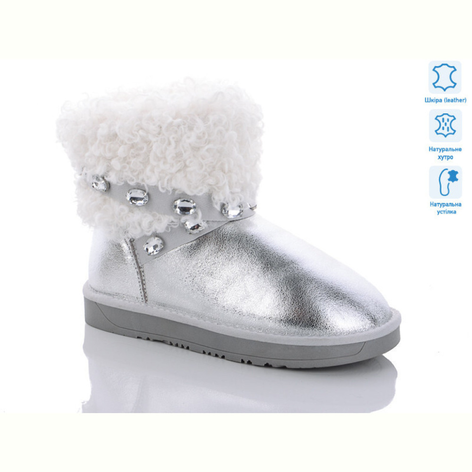 Угги Marlen 201937A sier мех