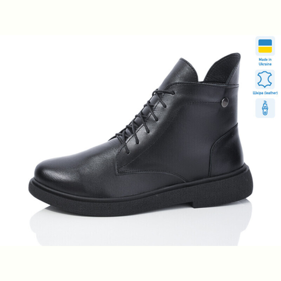 Ботинки Sali 25 батал чорний к. зима