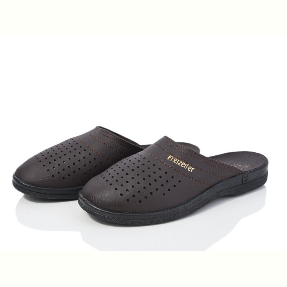 Шлепки Inblue UNQ кож-зам т.коричневий Шлепки Inblue UNQ кож-зам т.коричневий