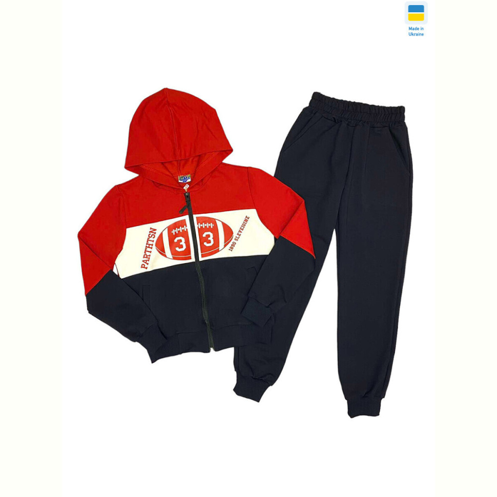 Спортивный костюм LiMa 2405 black-red (128-152)