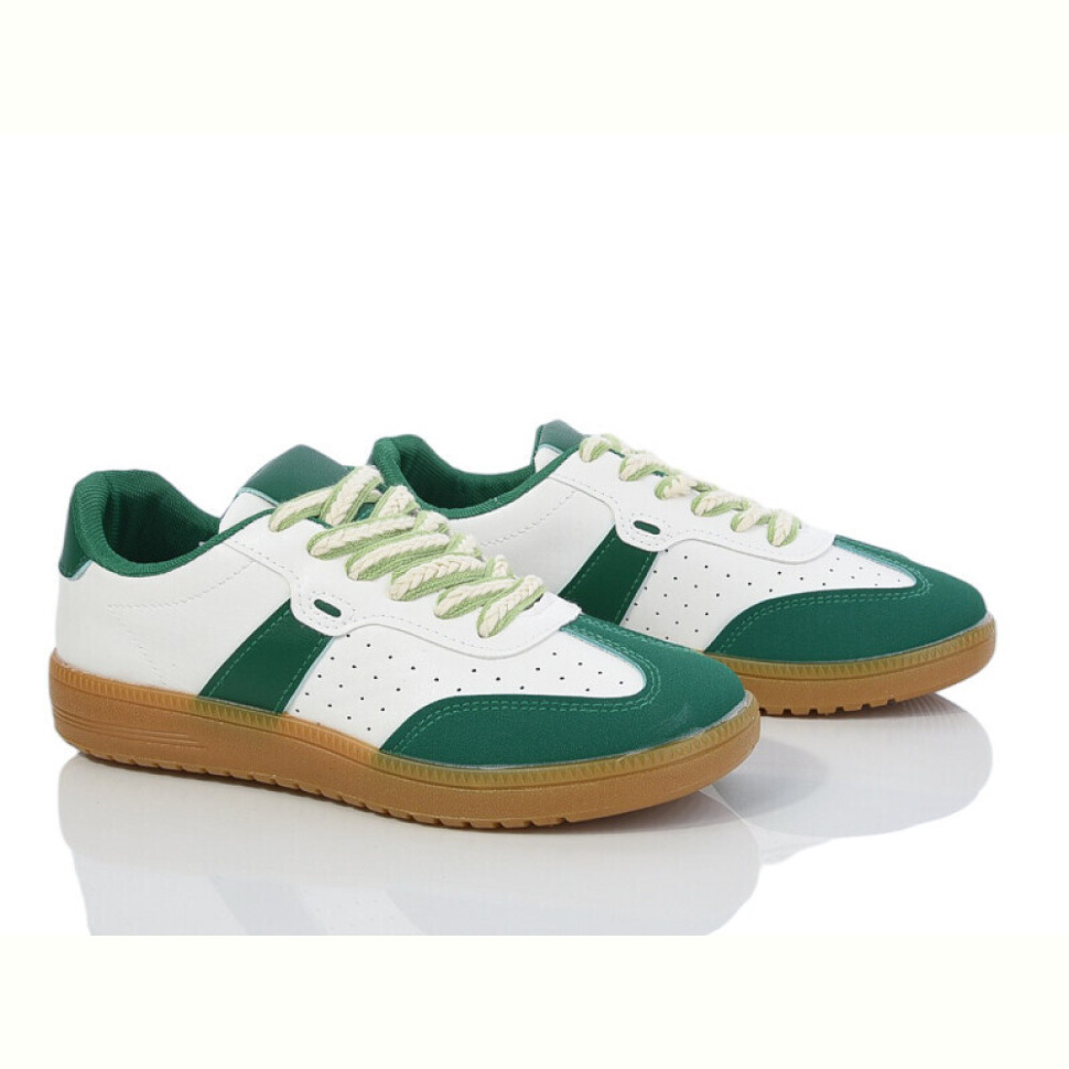 Кроссовки Violeta 143-45 white-green