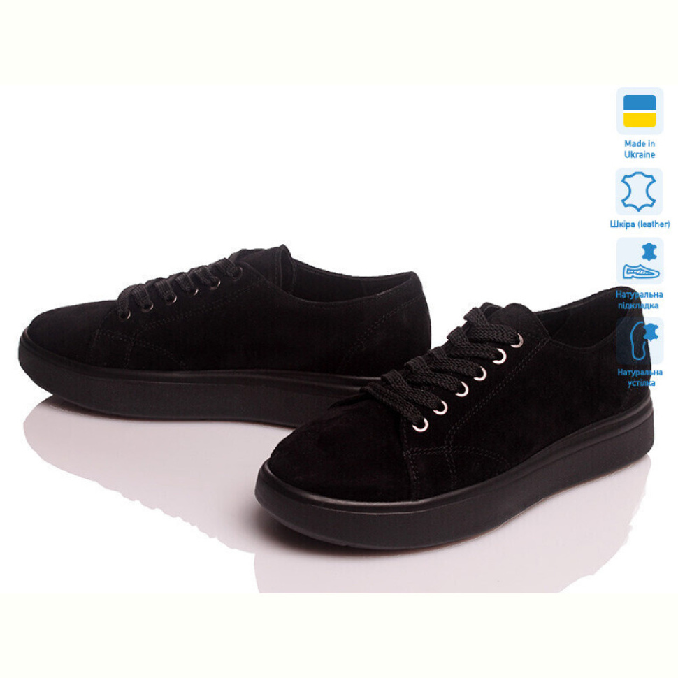 Кроссовки Prime-Opt VARTAN 1448 чорний замш Кроссовки Prime-Opt VARTAN 1448 чорний замш