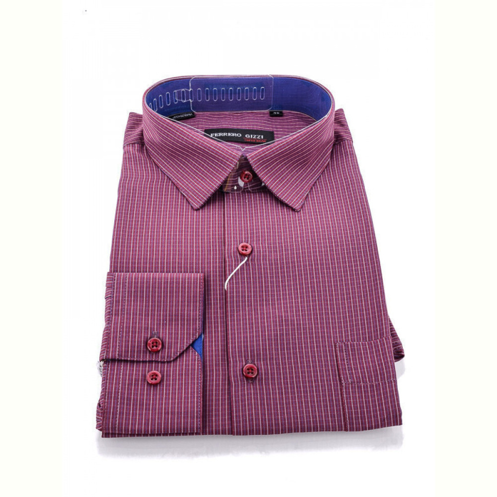 Рубашка Enrico 2464 bordo
