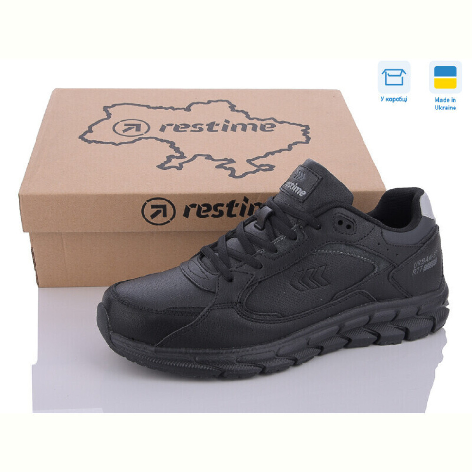 Кроссовки Restime PMB24057 black Кроссовки Restime PMB24057 black
