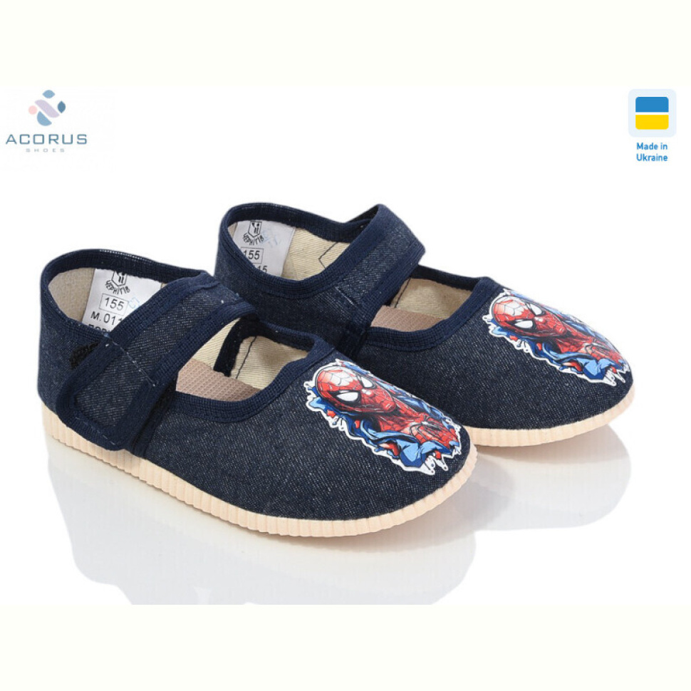 Тапки Acorus 0115 синій павук