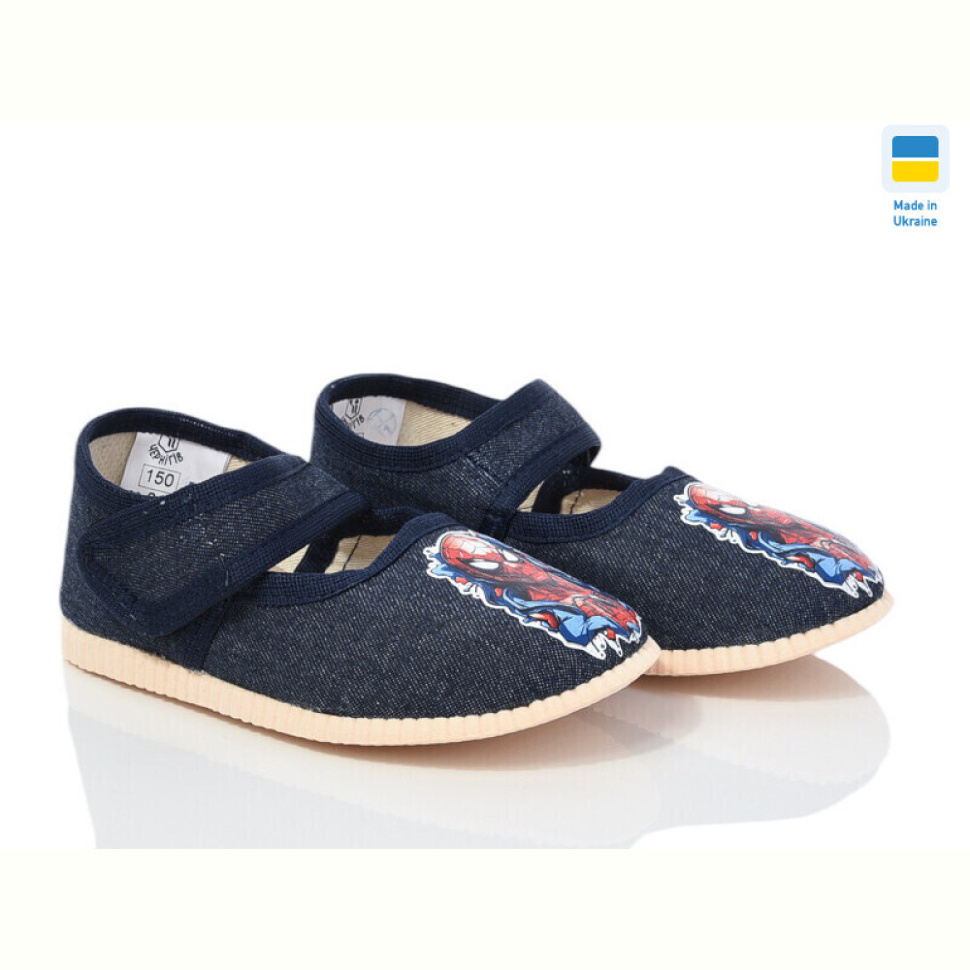 Тапки LiBang 0115 синій людина-павук Тапки LiBang 0115 синій людина-павук