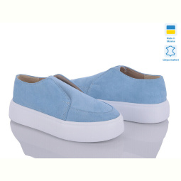 Туфли G-Aira 604 блакитний замш Акция