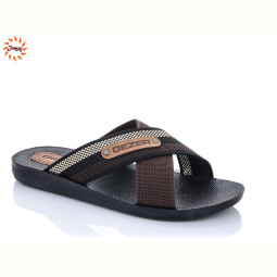 Шлепки Jumay Gezer муж.черно-коричневый