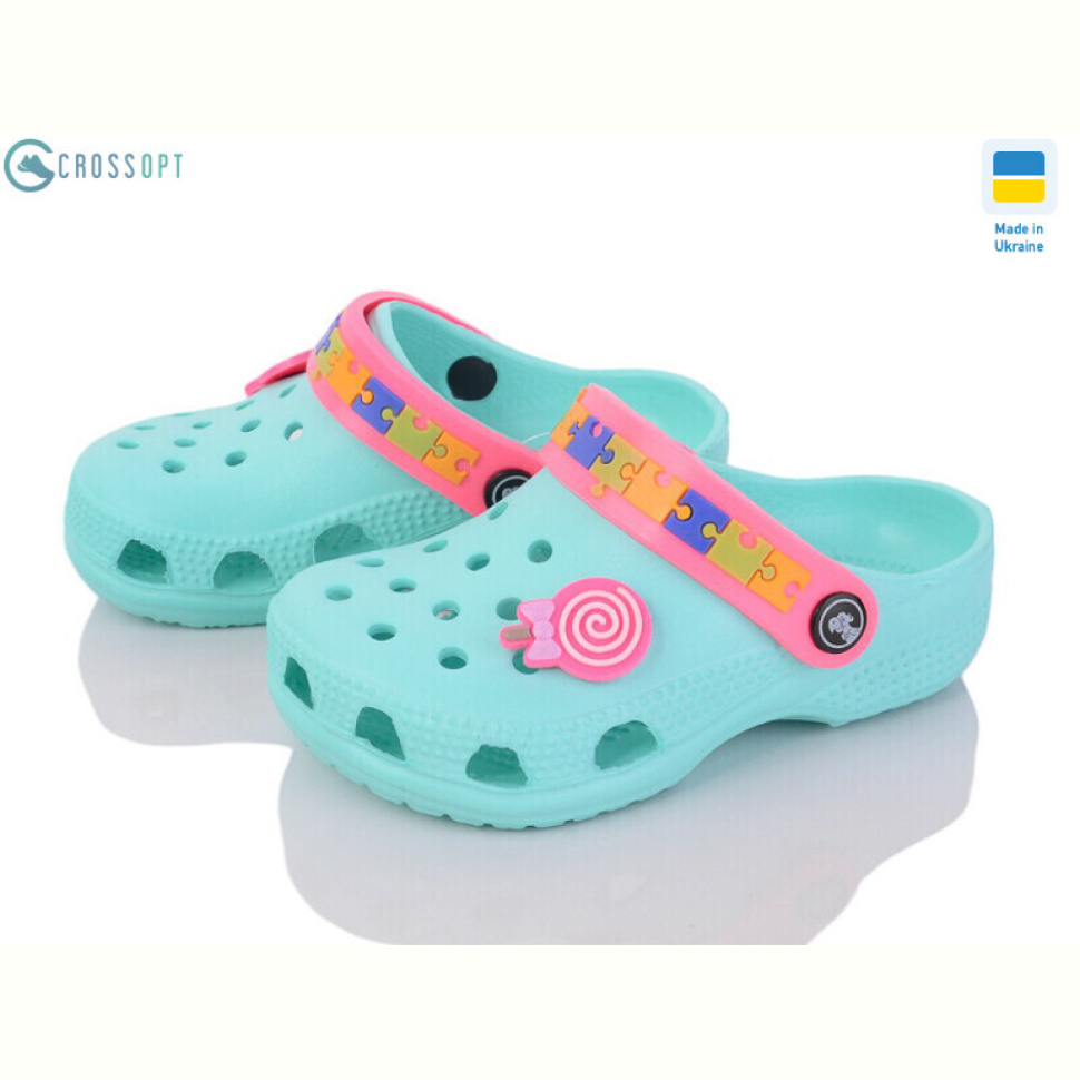 Кроксы CROSSOPT 116238 бірюза