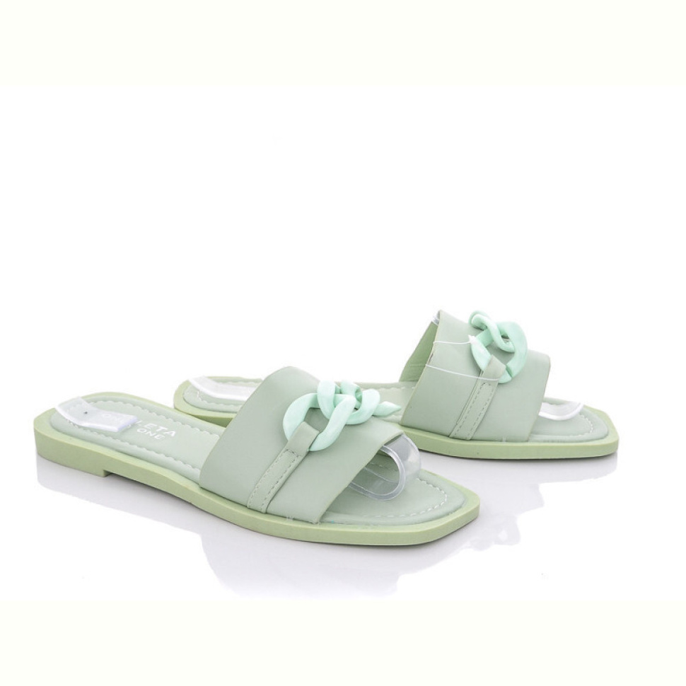 Шлепки Violeta 197-121 green