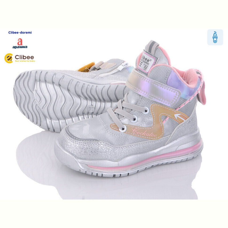 Ботинки Clibee-Doremi P804 silver Ботинки Clibee-Doremi P804 silver