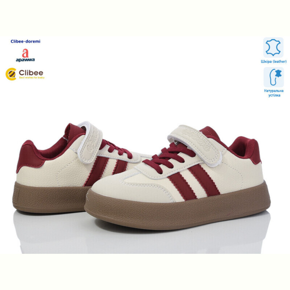 Кроссовки Clibee-Doremi N1315 beige-wine