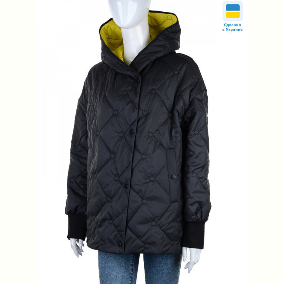 Куртка Tatiana-DIVO K311 чорно-жовтий