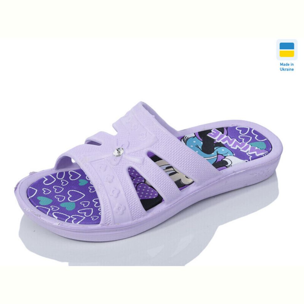 Шлепки M&L  Alex13 Мікі св.фіолетовий