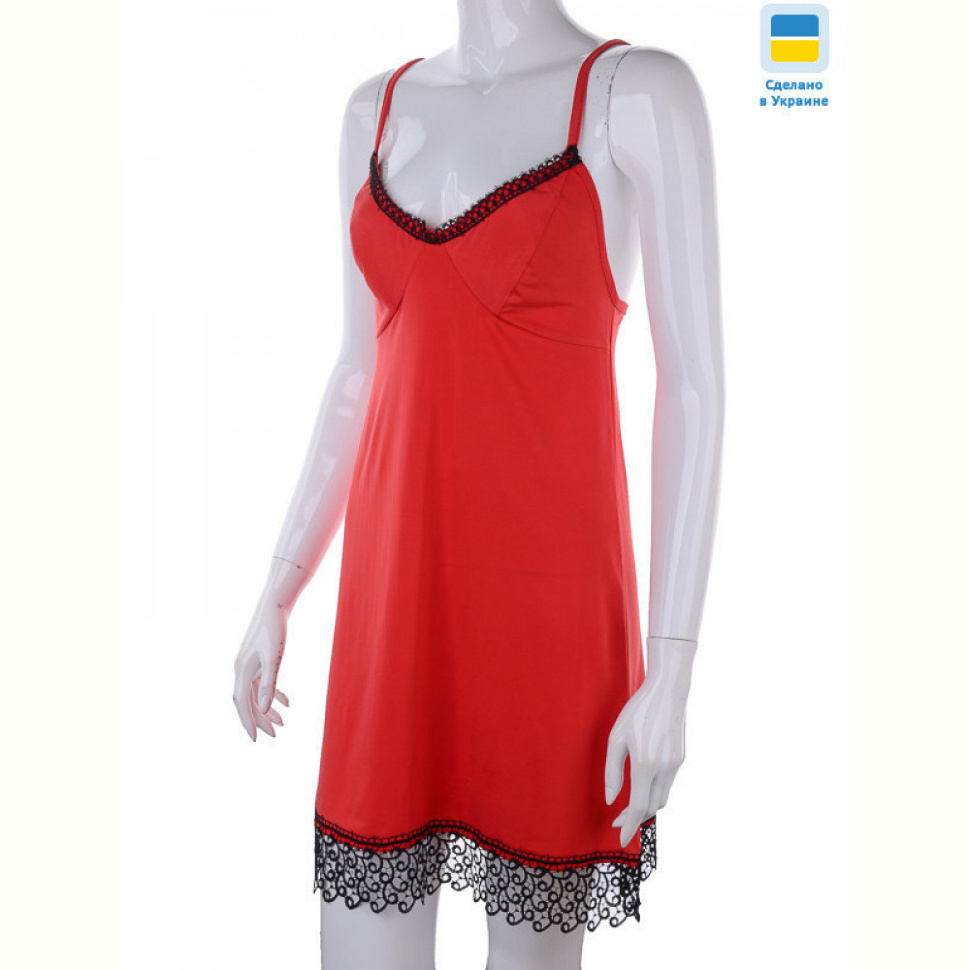 Ночная рубашка Nadia & Natali 8288 red батал