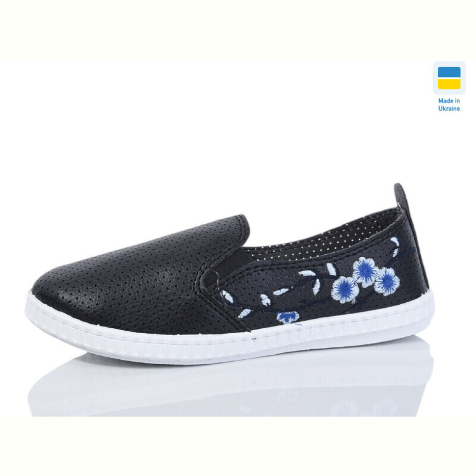 Слипоны Lot Shoes 2015 чорний-синій