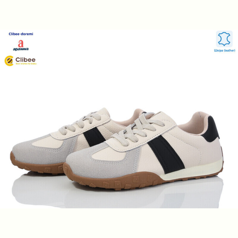 Кроссовки Clibee-Doremi V3501 black-beige