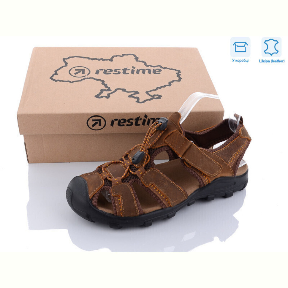 Сандалии Restime NML22116 l.brown