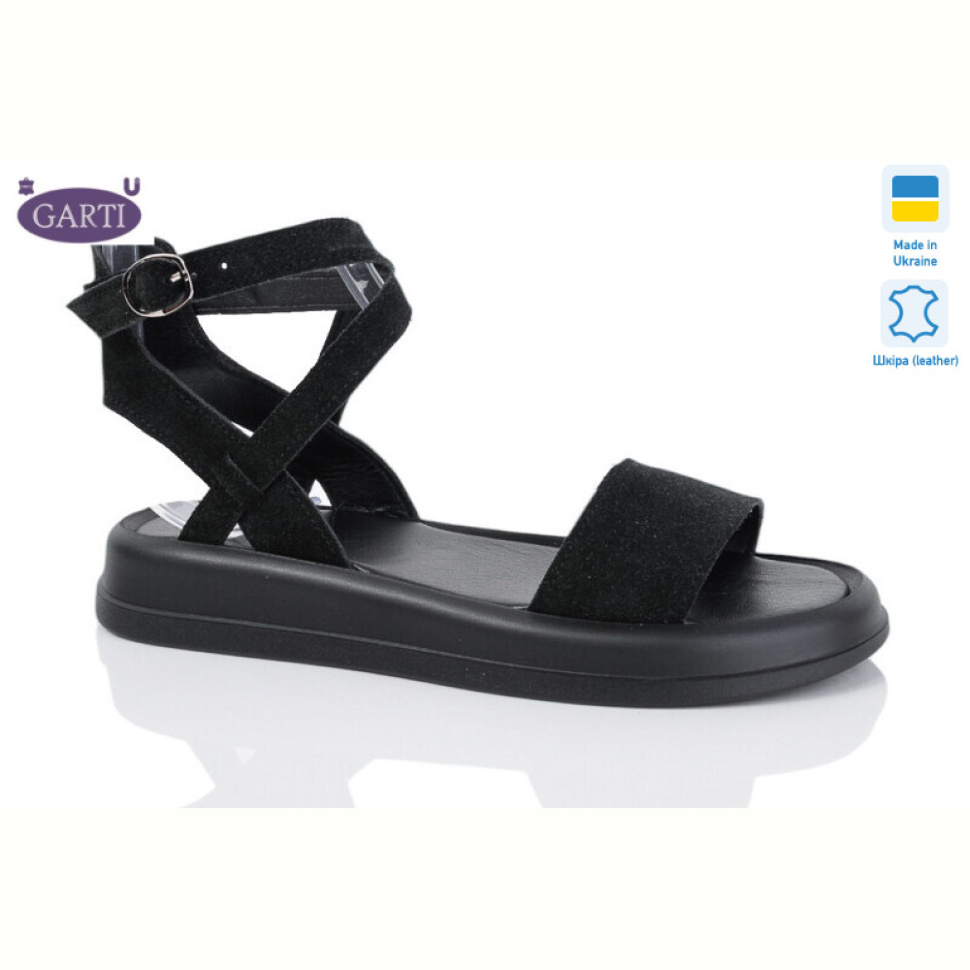 Босоножки Garti 0145 чорний замш