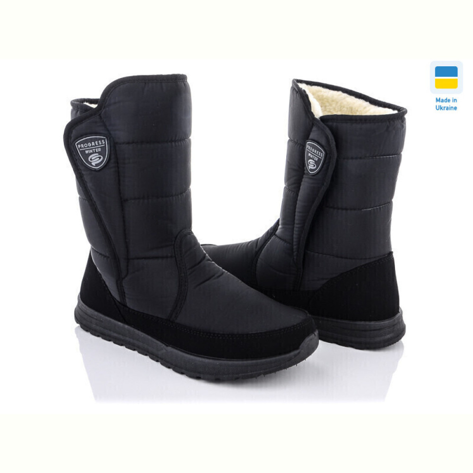 Дутики Lvovbaza Progress 4234 чорний