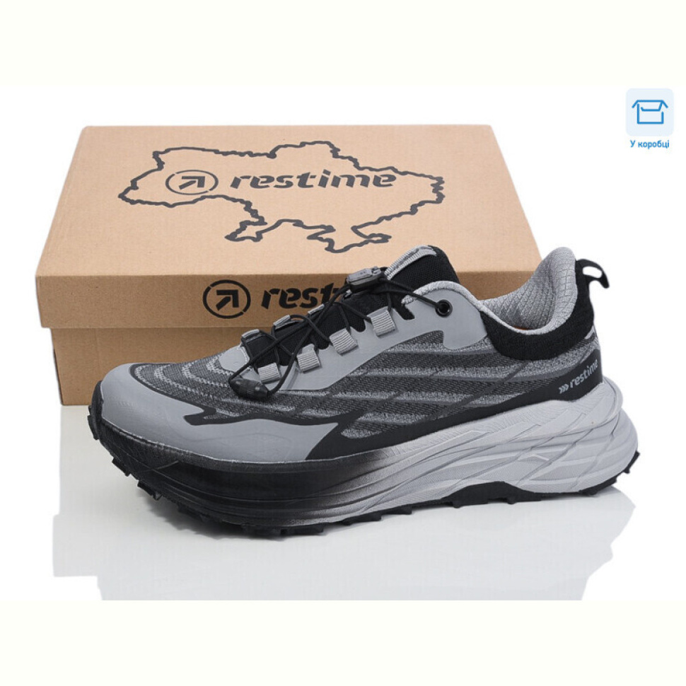 Кроссовки Restime CML25521 black-grey