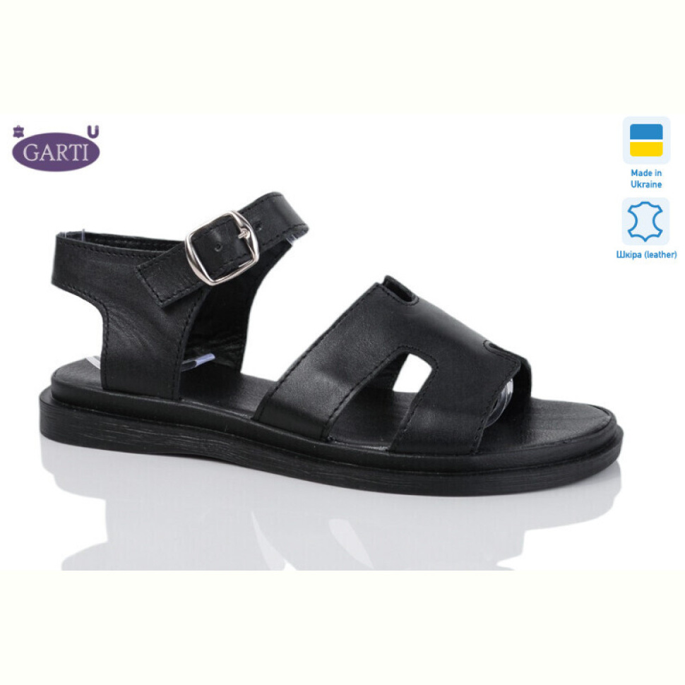 Босоножки Garti 0194 чорна шкіра