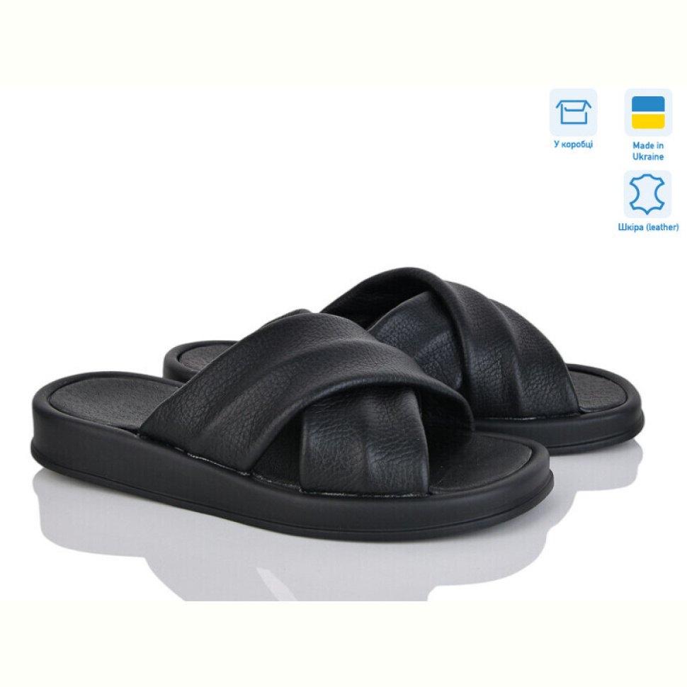 Шлепки Мрія 063 чорний Шлепки Мрія 063 чорний