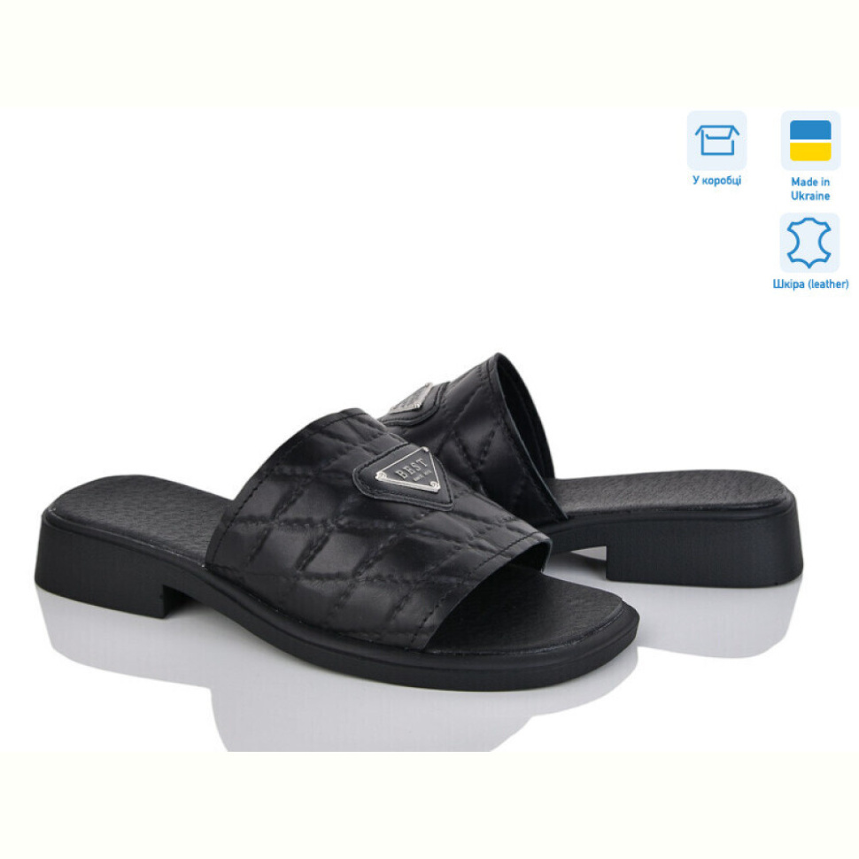 Шлепки Мрія 060 чорний Шлепки Мрія 060 чорний