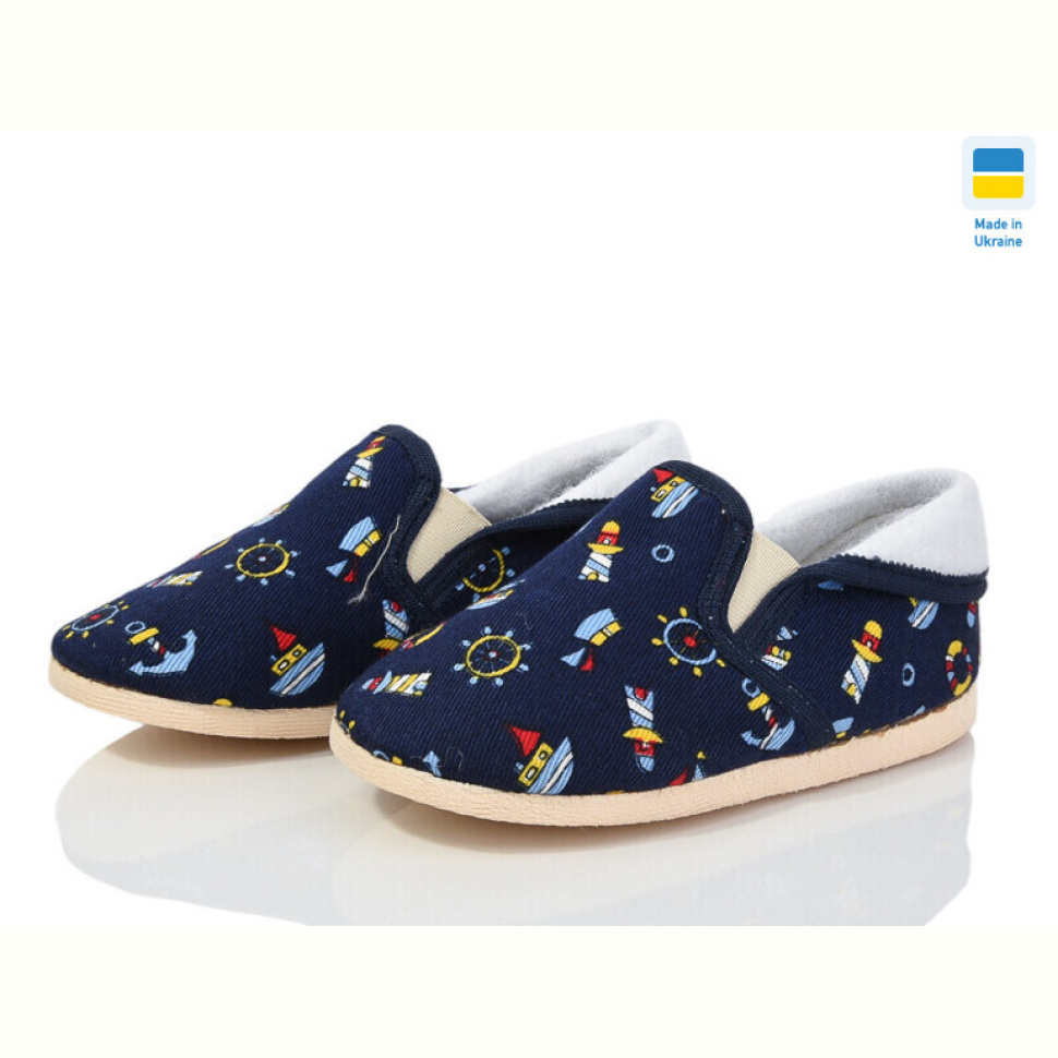 Тапки LiBang Берегиня 0113 т.синій якоря