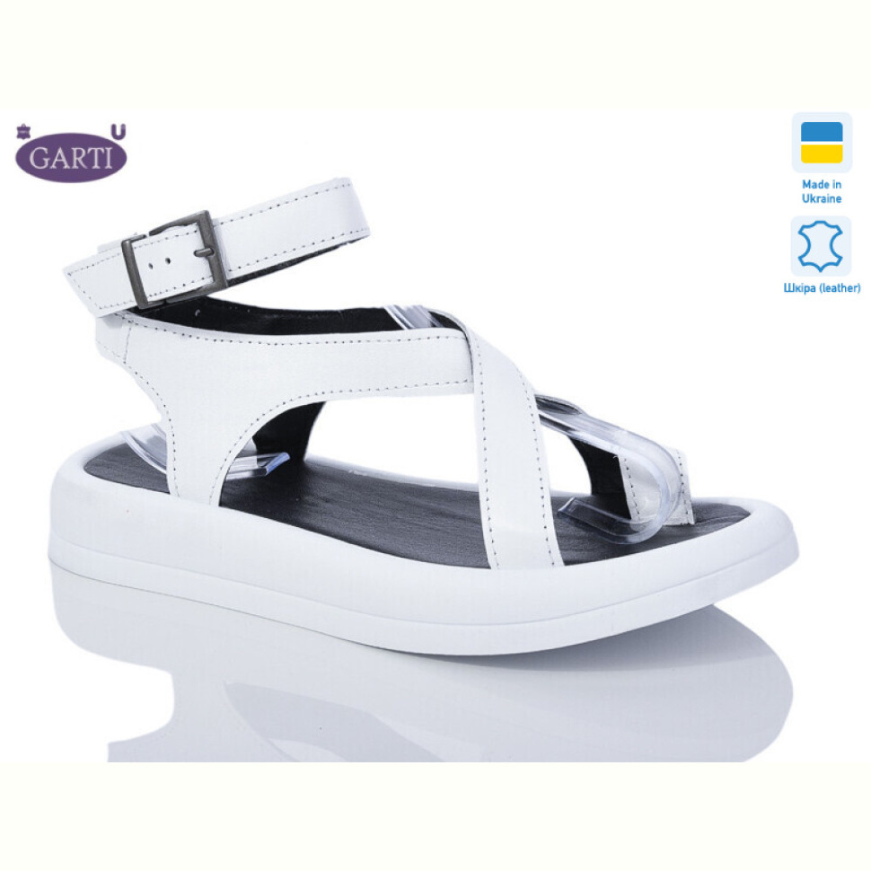 Босоножки Garti 0191 біла шкіра Босоножки Garti 0191 біла шкіра