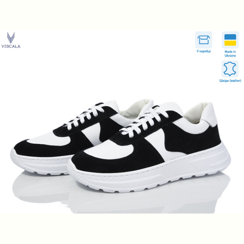 Кроссовки Viscala 21206 біл-чорний