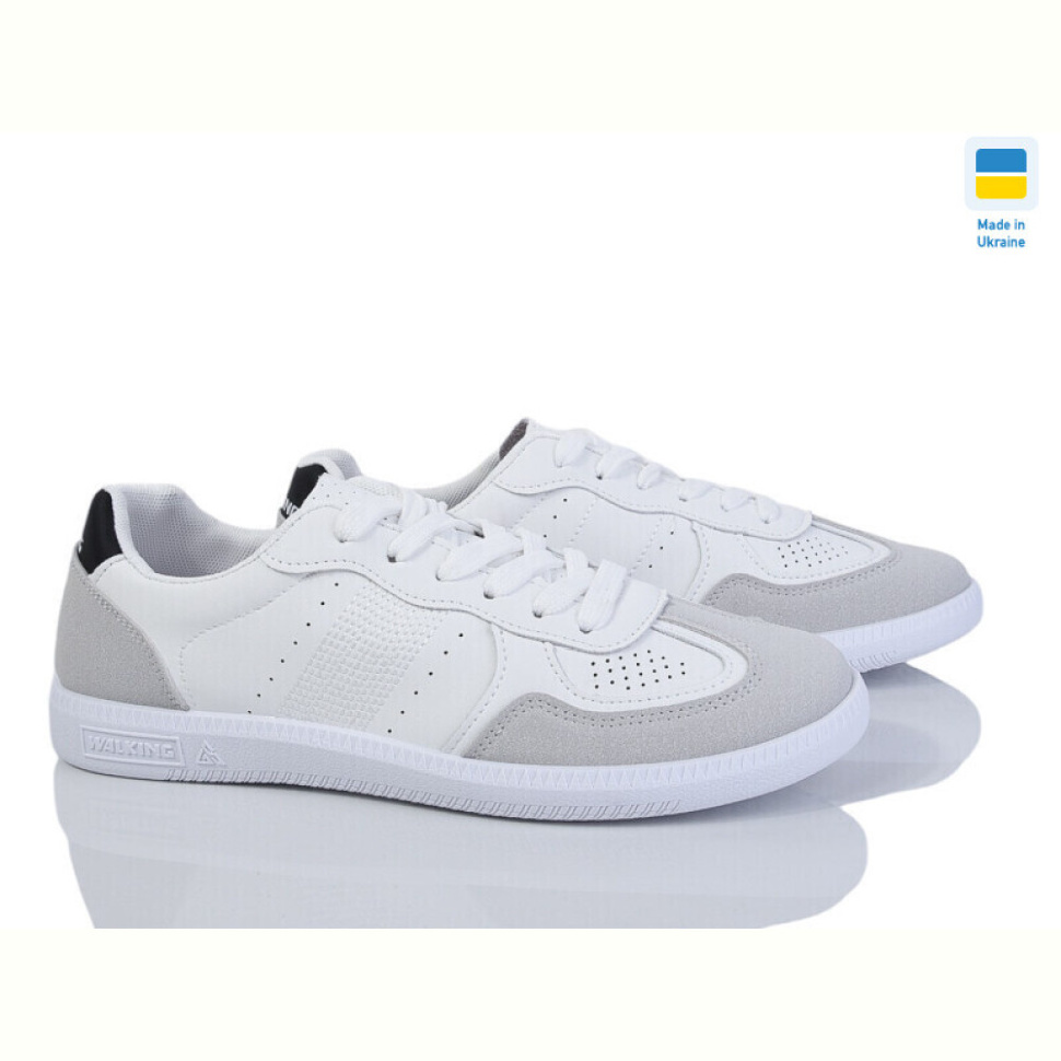 Кроссовки Progress Ж717 білий-чорний