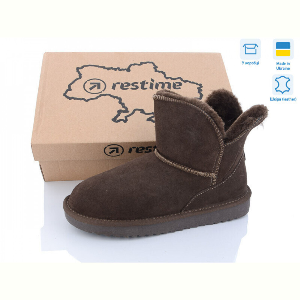 Угги Restime YWZ23005 brown